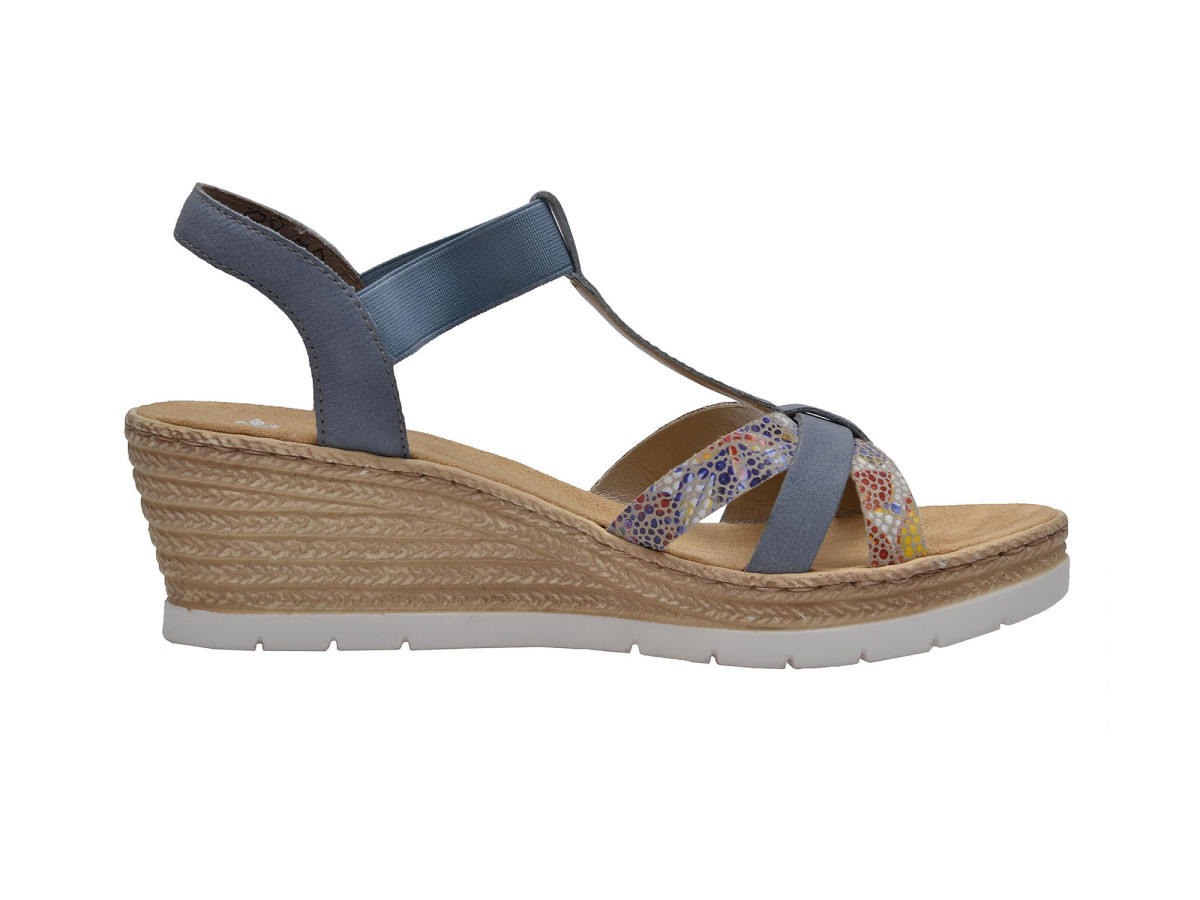 detail Dámská obuv RIEKER 61995/90 BLAU KOMBI F/S 8