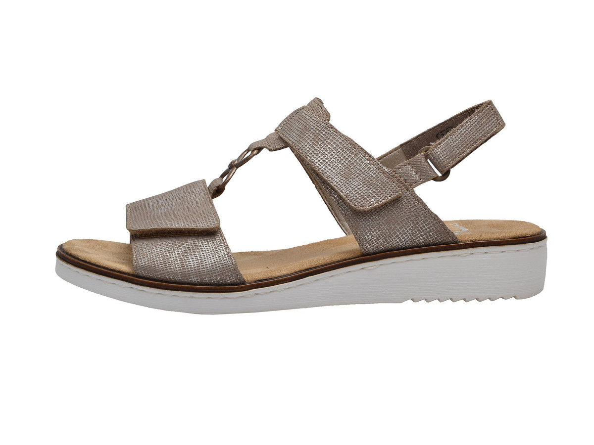 detail Dámské sandály RIEKER 63687/64 BEIGE F/S 8