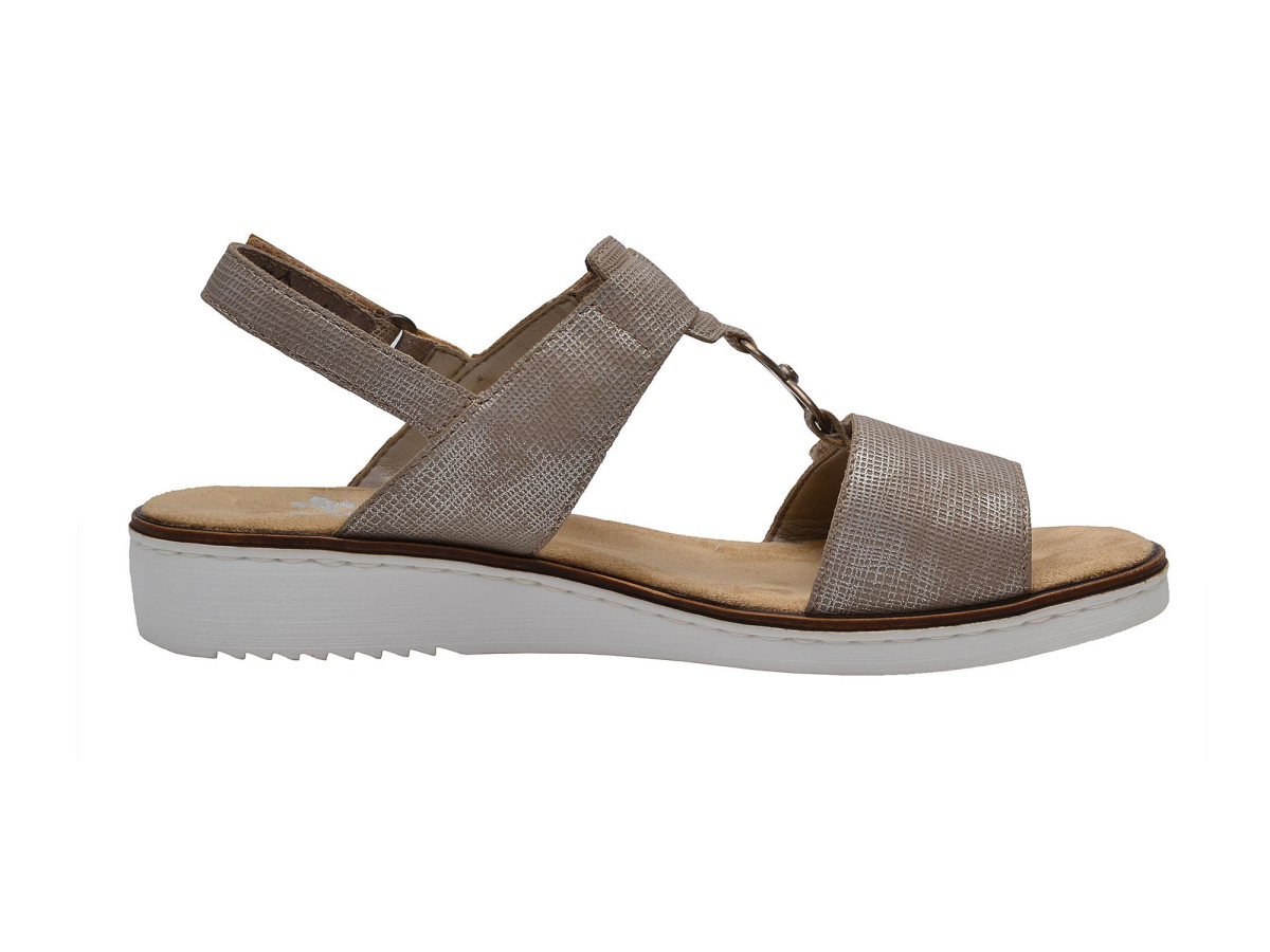 detail Dámské sandály RIEKER 63687/64 BEIGE F/S 8