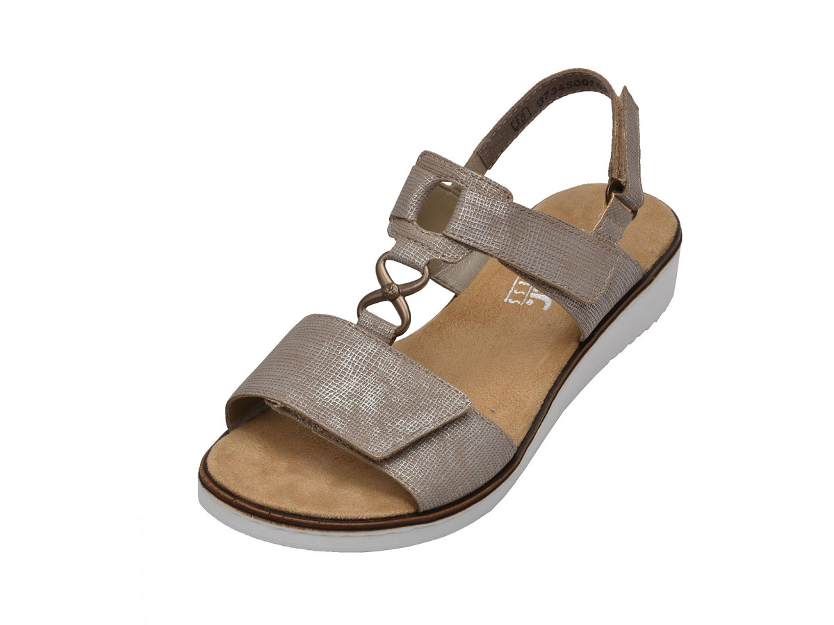 detail Dámské sandály RIEKER 63687/64 BEIGE F/S 8