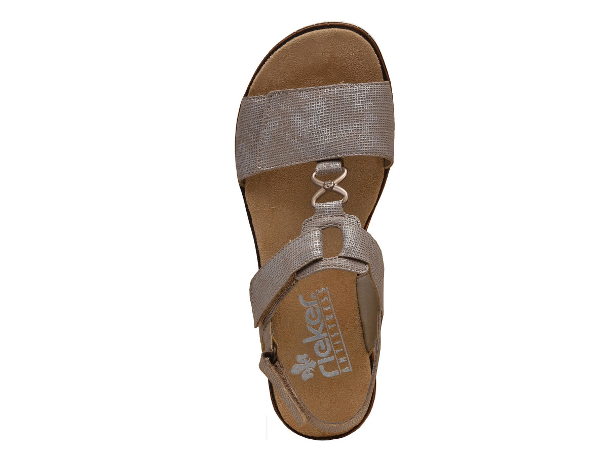 detail Dámské sandály RIEKER 63687/64 BEIGE F/S 8