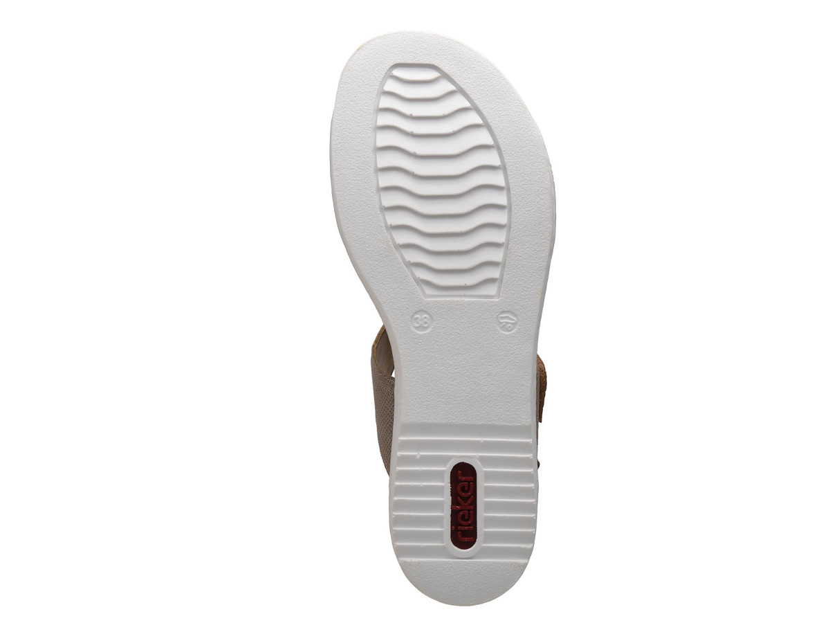 detail Dámské sandály RIEKER 63687/64 BEIGE F/S 8