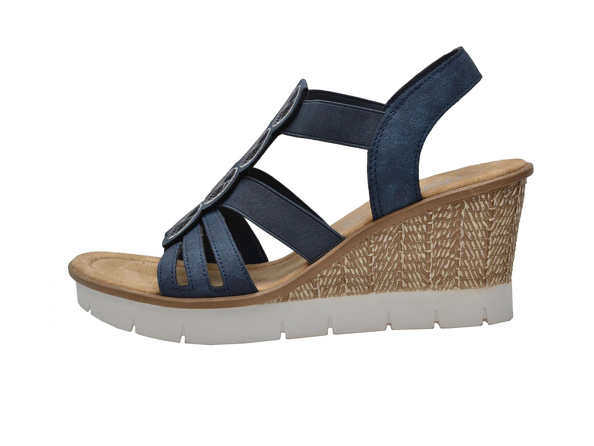 detail Dámske sandále RIEKER 65515/14 BLAU F/S 8