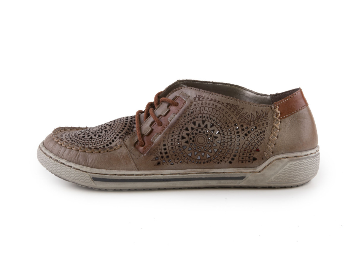 detail Dámské polobotky RIEKER 42443/62 BEIGE F/S 8