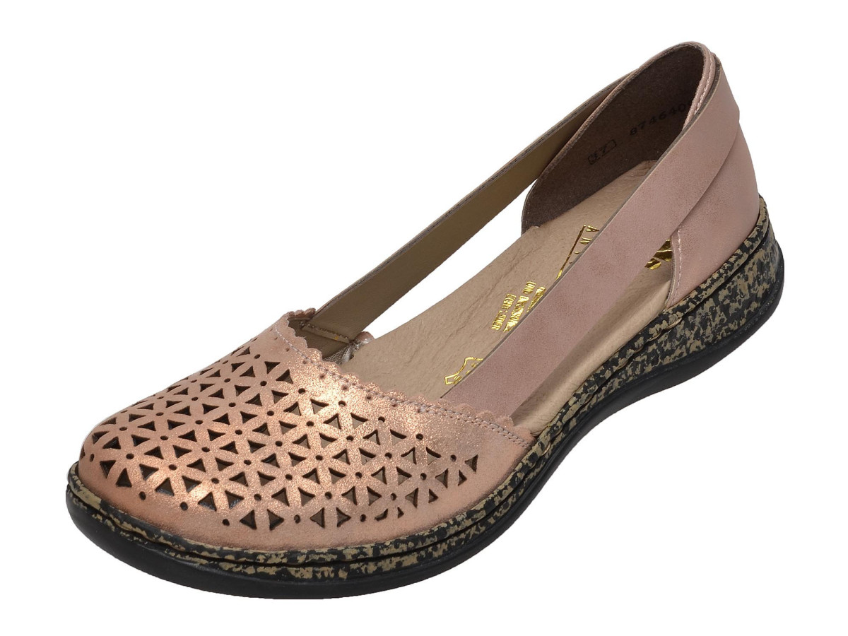 detail Dámská obuv RIEKER 46387/31 ROSA GOLD F/S 8