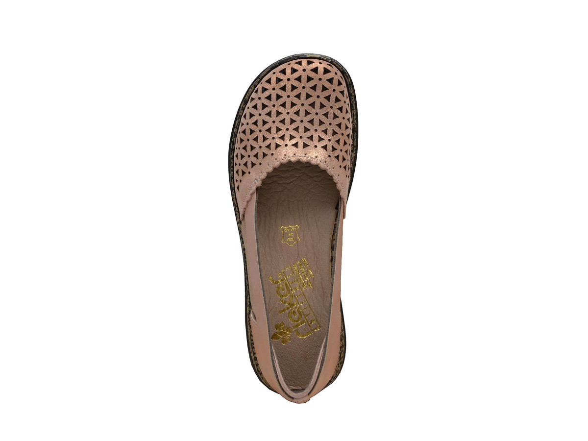 detail Dámská obuv RIEKER 46387/31 ROSA GOLD F/S 8