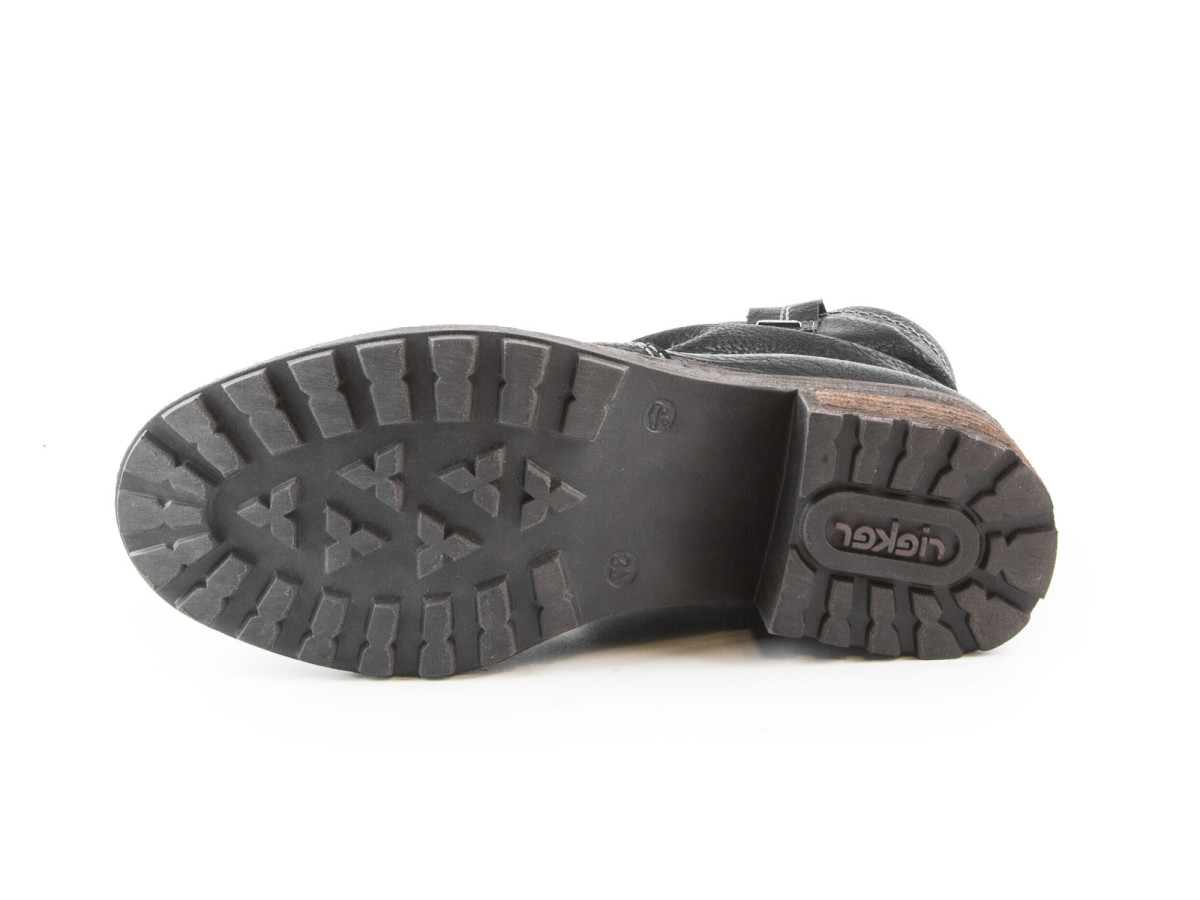 detail Dámské černé kotníkové boty RIEKER Y0463/00 SCHWARZ H/W 7