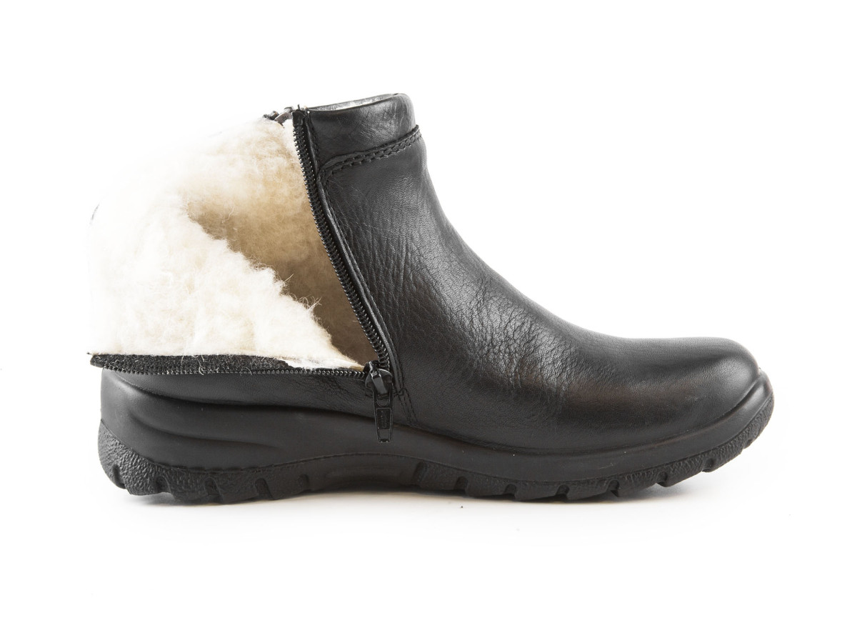 detail Dámské černé kotníkové boty RIEKER Z7163/00 SCHWARZ H/W 7