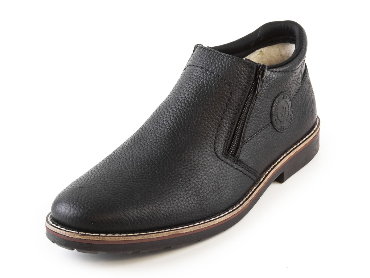 detail Pánské černé kotníkové boty RIEKER 15399/00 SCHWARZ H/W 7
