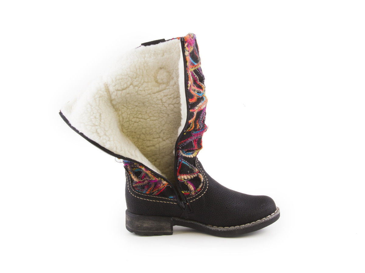 detail Dámská obuv RIEKER 74663/00 SCHWARZ KOMBI H/W 7