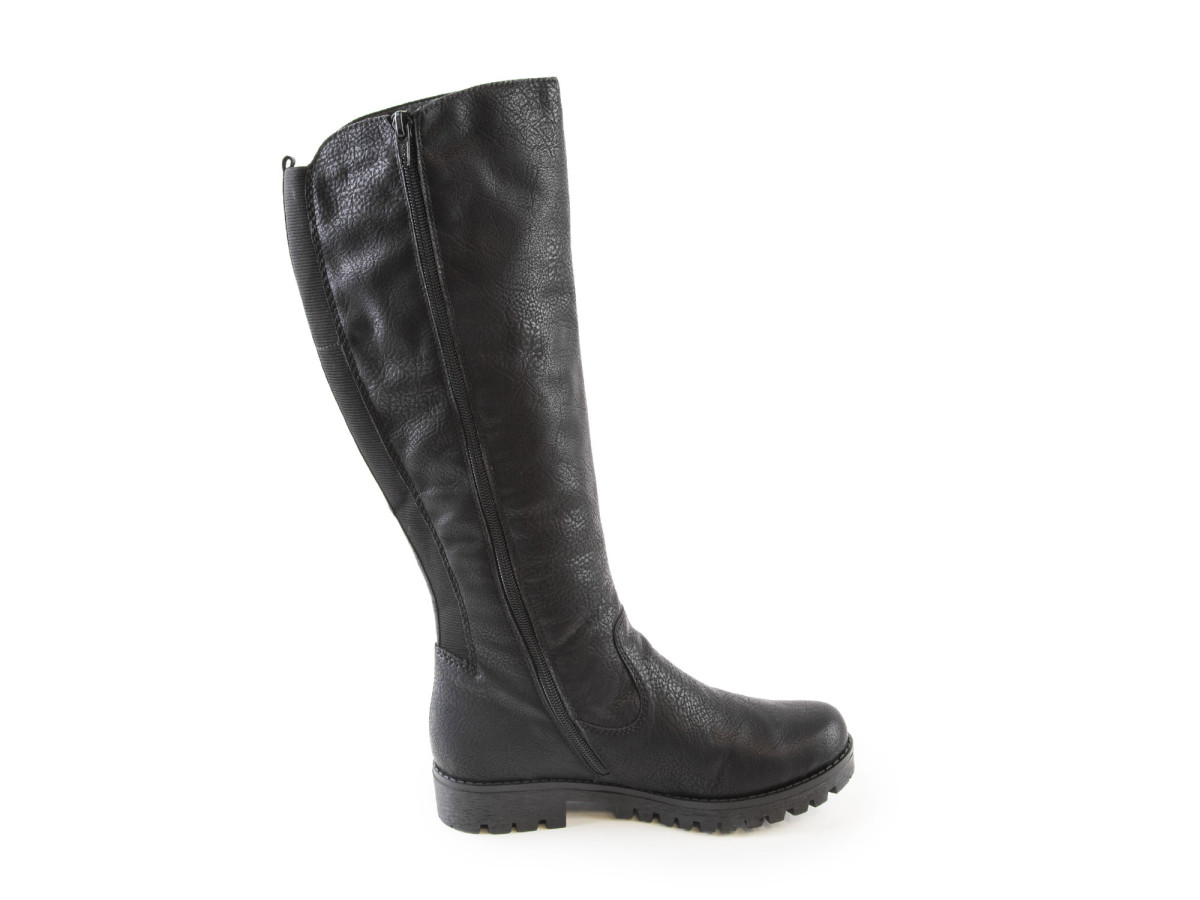 detail Dámské černé kozačky RIEKER 78554/00 SCHWARZ H/W 7