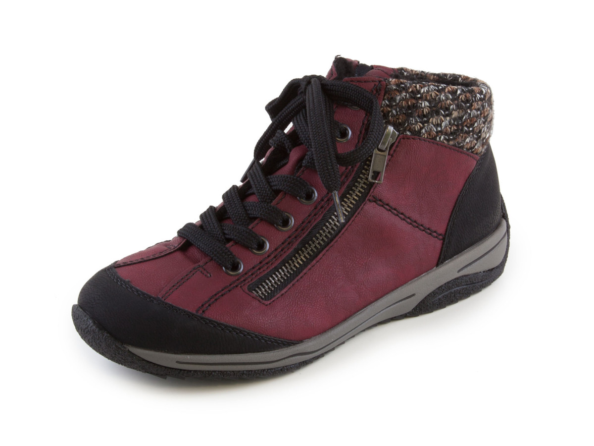 detail Dámská obuv RIEKER L5223/05 SCHWARZ/WINE H/W 7
