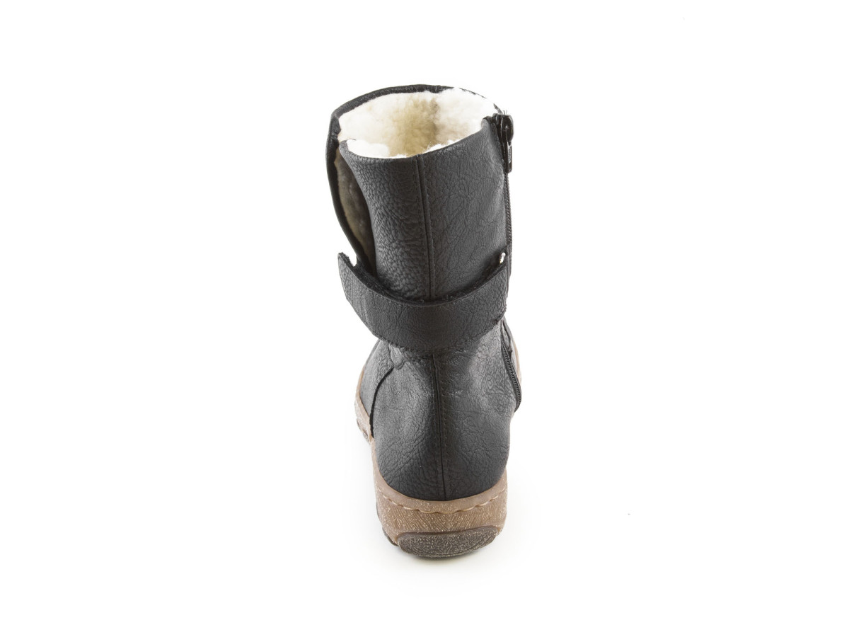 detail Dámské černé kotníkové boty RIEKER Z0184/00 SCHWARZ H/W 7