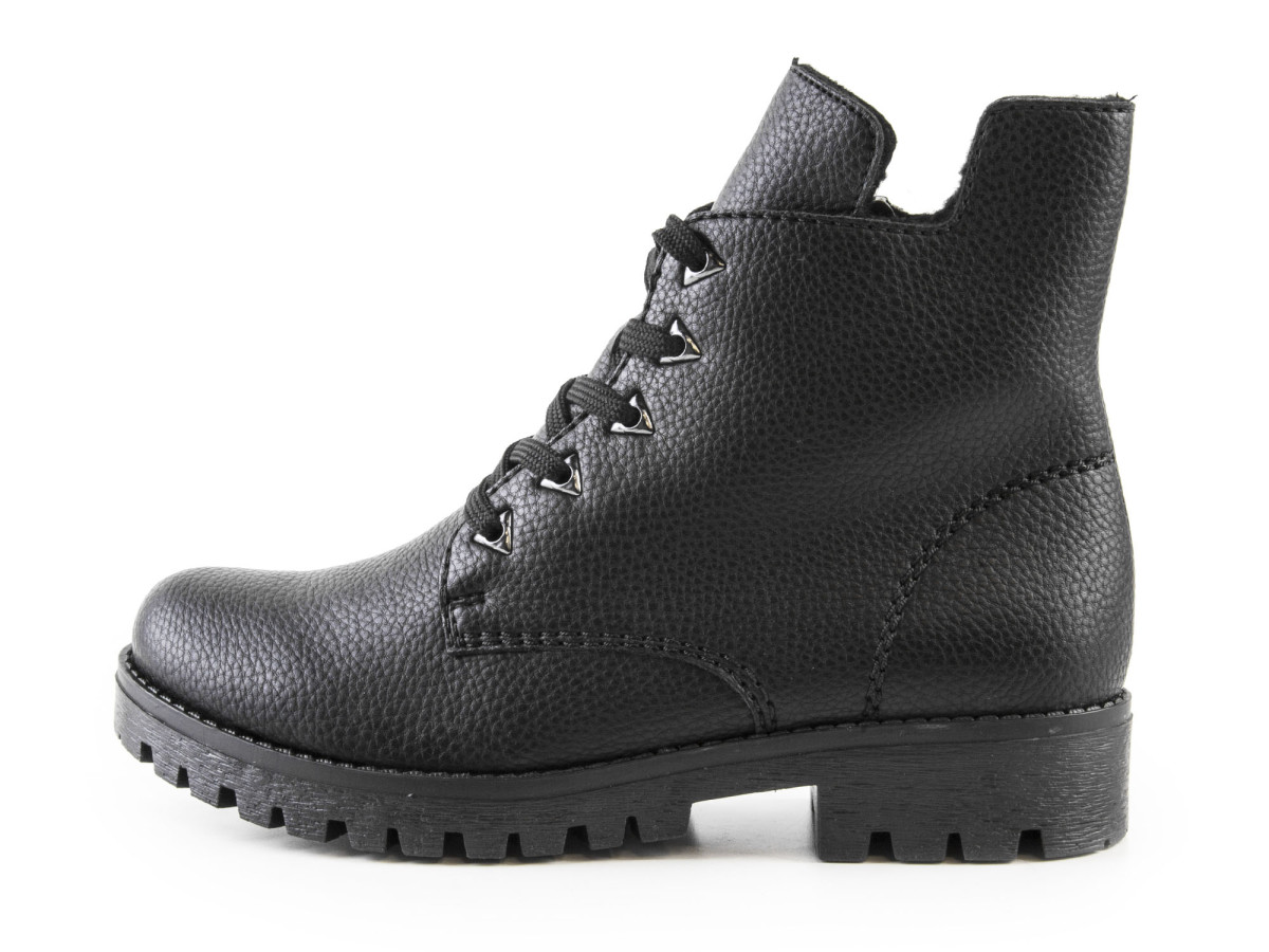 detail Dámské černé kotníkové boty RIEKER 785A8/00 SCHWARZ H/W 7