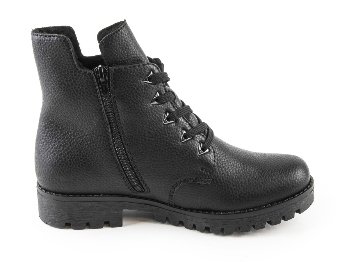 detail Dámské černé kotníkové boty RIEKER 785A8/00 SCHWARZ H/W 7