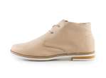 náhled Dámské kožené boty ke kotníku se šněrováním šíře G 9-25100-28 / béžová
