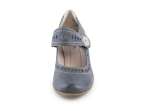 náhled Dámské lodičky s páskem a perforováním šíře H 8-24366-28 / jeans modrá