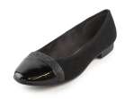 náhled Dámské elegantní baleríny s lakovanou špičkou šíře H 8-22165-29 / černá