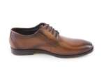 náhled Pánské kožené polobotky se šněrováním R3505-1W / hnědá (cognac)