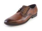 náhled Pánské kožené polobotky se šněrováním R3505-1W / hnědá (cognac)
