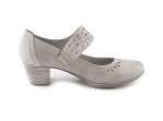 náhled Dámské lodičky s páskem a perforováním šíře H 8-24366-30 / šedá