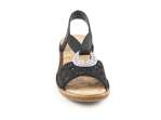 náhled Dámské černé sandály RIEKER 60886/00 SCHWARZ F/S 8