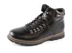 náhled Pánské zimní kotníkové boty se šněrováním a zipem F9811-00 / černá