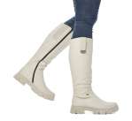 náhled Dámské kozačky RIEKER Y7190-60 béžová tmavý zip W4