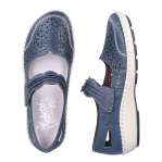 náhled Dámské polobotky RIEKER 44896-12 modrá S3