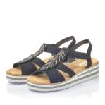 náhled Dámské sandály RIEKER RIE-10200430-S3 černá