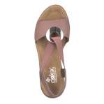 náhled Dámské sandály RIEKER 624H6-31 růžová S3