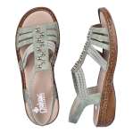 náhled Dámské sandály RIEKER RIE-10202394-S3 zelená