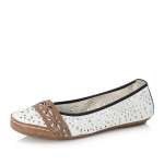 náhled Dámské baleríny RIEKER RIE-10100474-S1 bílá