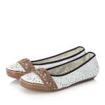 náhled Dámské baleríny RIEKER RIE-10100474-S1 bílá