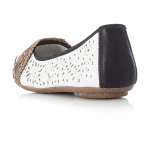 náhled Dámské baleríny RIEKER RIE-10100474-S1 bílá