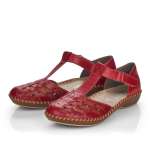 náhled Dámské polobotky RIEKER RIE-10100697-S1 červená