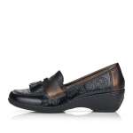 náhled Dámské mokasíny RIEKER RIE-10101489-W2 černá