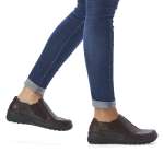 náhled Dámské polobotky RIEKER RIE-10101556-W1 hnědá