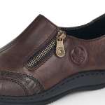 náhled Dámské mokasíny RIEKER RIE-10101688-W1 hnědá