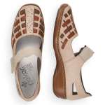 náhled Dámské polobotky RIEKER 41369-61 béžová S2