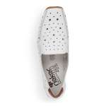 náhled Dámské mokasíny RIEKER 43560-80 bílá S2