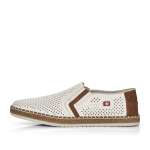 náhľad Pánske mokasíny RIEKER B5297-80 biela S6