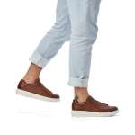 náhled Pánské polobotky RIEKER B6321-24 hnědá S2