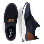 náhled Pánské mokasíny RIEKER B0660-14 modrá S3