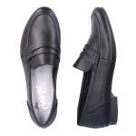 náhled Dámské mokasíny RIEKER 51954-01 černá S4