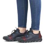 náhled Dámské polobotky RIEKER 55057-14 modrá W3