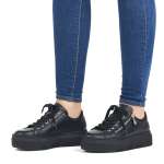 náhled Dámské tenisky RIEKER M1921-00 černá W3