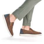 náhled Pánské mokasíny RIEKER B2264-24 hnědá S4