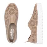 náhled Dámské mokasíny RIEKER M8352-60 béžová S5