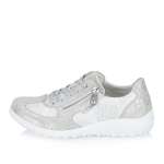 náhľad Dámske poltopánky RIEKER 59501-90 strieborná S6